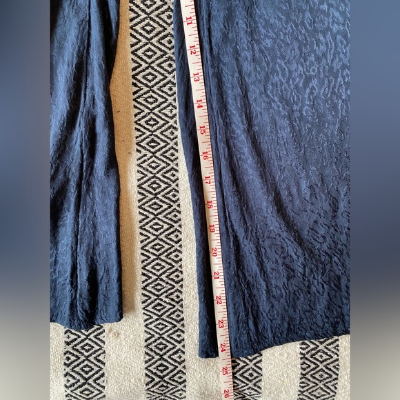 Anthropologie MAEVE Jacqueline Jacquard Jumpsuit in Navy - size small petite - Picture 12 of 16